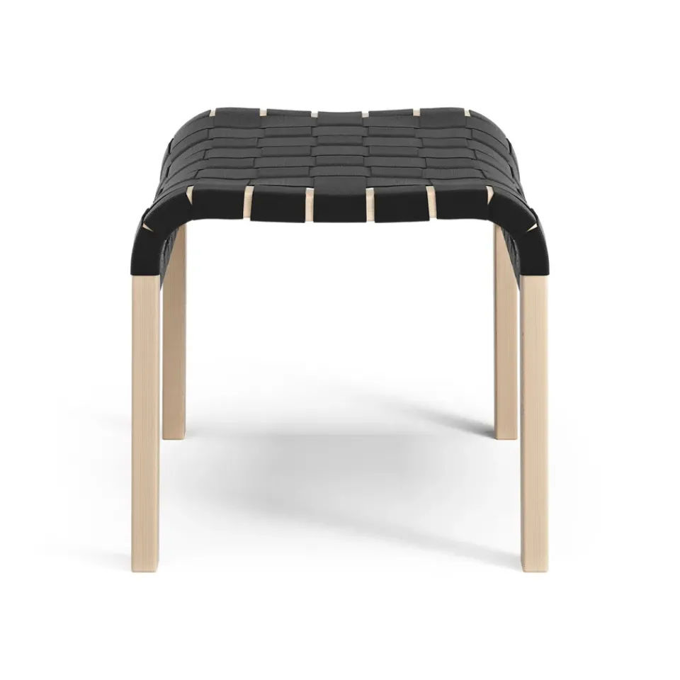 Swedese Armchairs & Footstools*Primo foot stool laquered beech, Black Beige