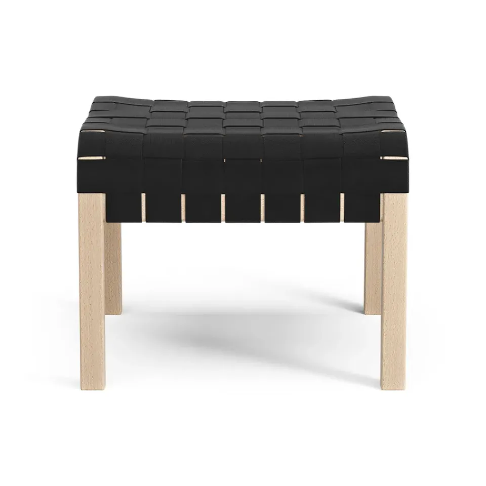 Swedese Armchairs & Footstools*Primo foot stool laquered beech, Black Beige