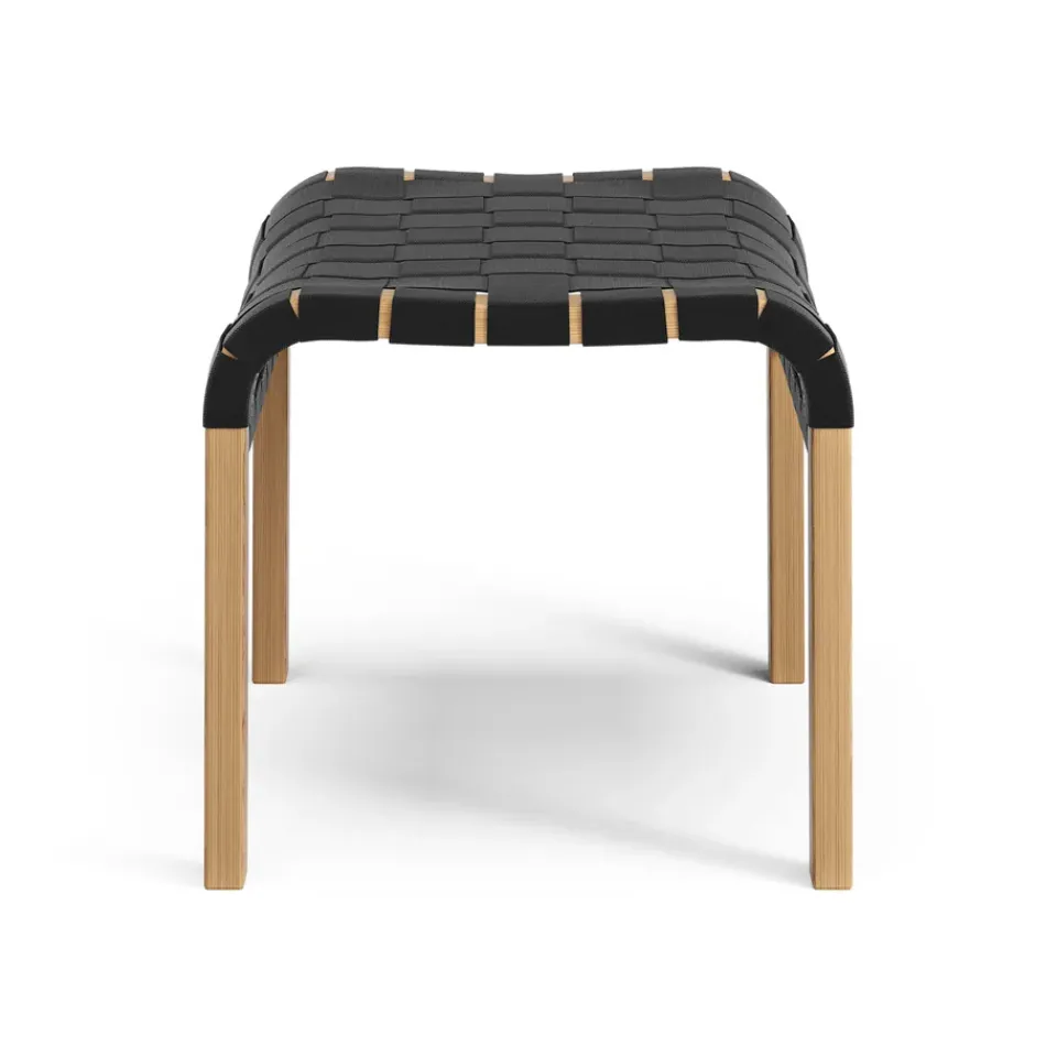 Swedese Armchairs & Footstools*Primo foot stool oiled oak, Black Beige