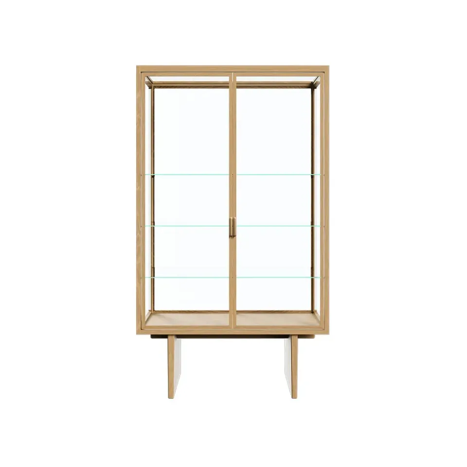 GUBI Display & Glass Cabinets*Private display cabinet, Glass. light stained oak Transparent