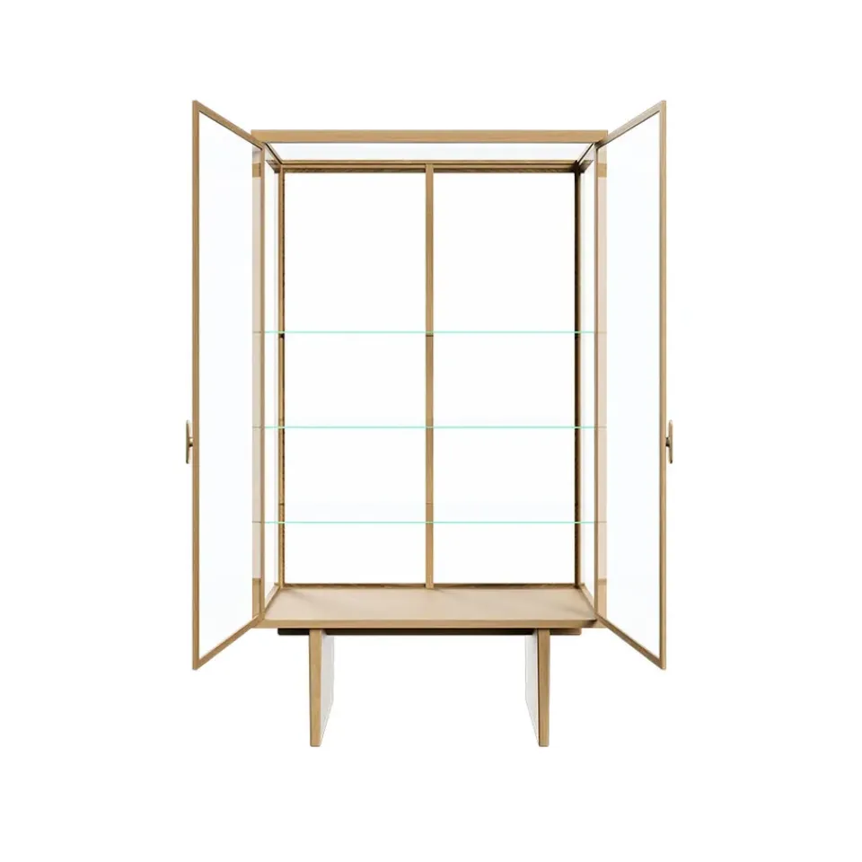 GUBI Display & Glass Cabinets*Private display cabinet, Glass. light stained oak Transparent
