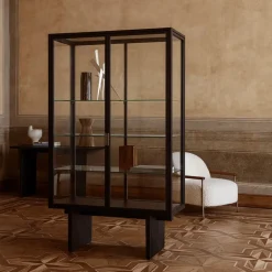 GUBI Display & Glass Cabinets*Private display cabinet, Glass. light stained oak Transparent