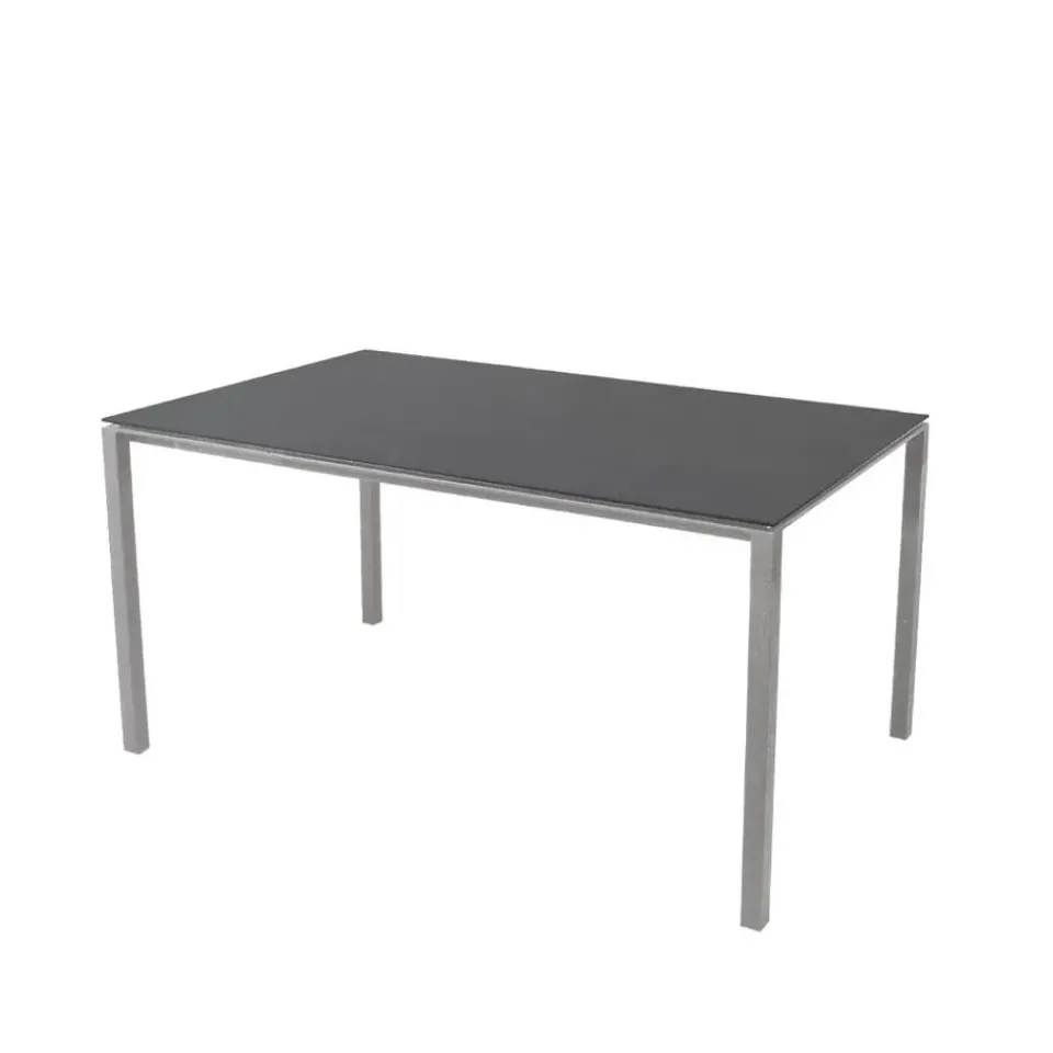 Cane-line Table For Outdoor Use*Pure dining table, Basalt -light 150x90 cm Grey