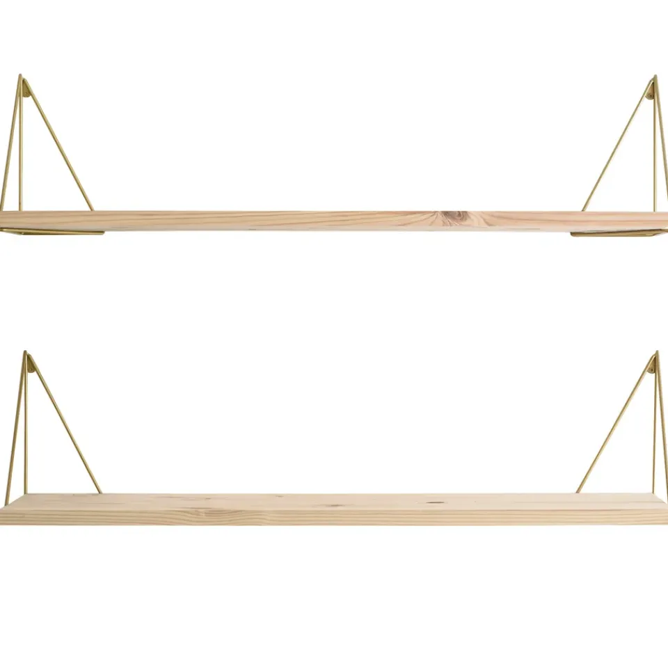 Maze Shelves & Shelving Systems*Pythagoras Play shelf, brass Gold-coloured