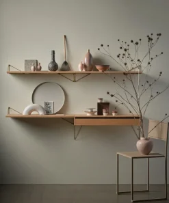 Maze Shelves & Shelving Systems*Pythagoras shelf, oak Brown