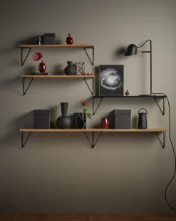 Maze Shelves & Shelving Systems*Pythagoras shelf, walnut Brown