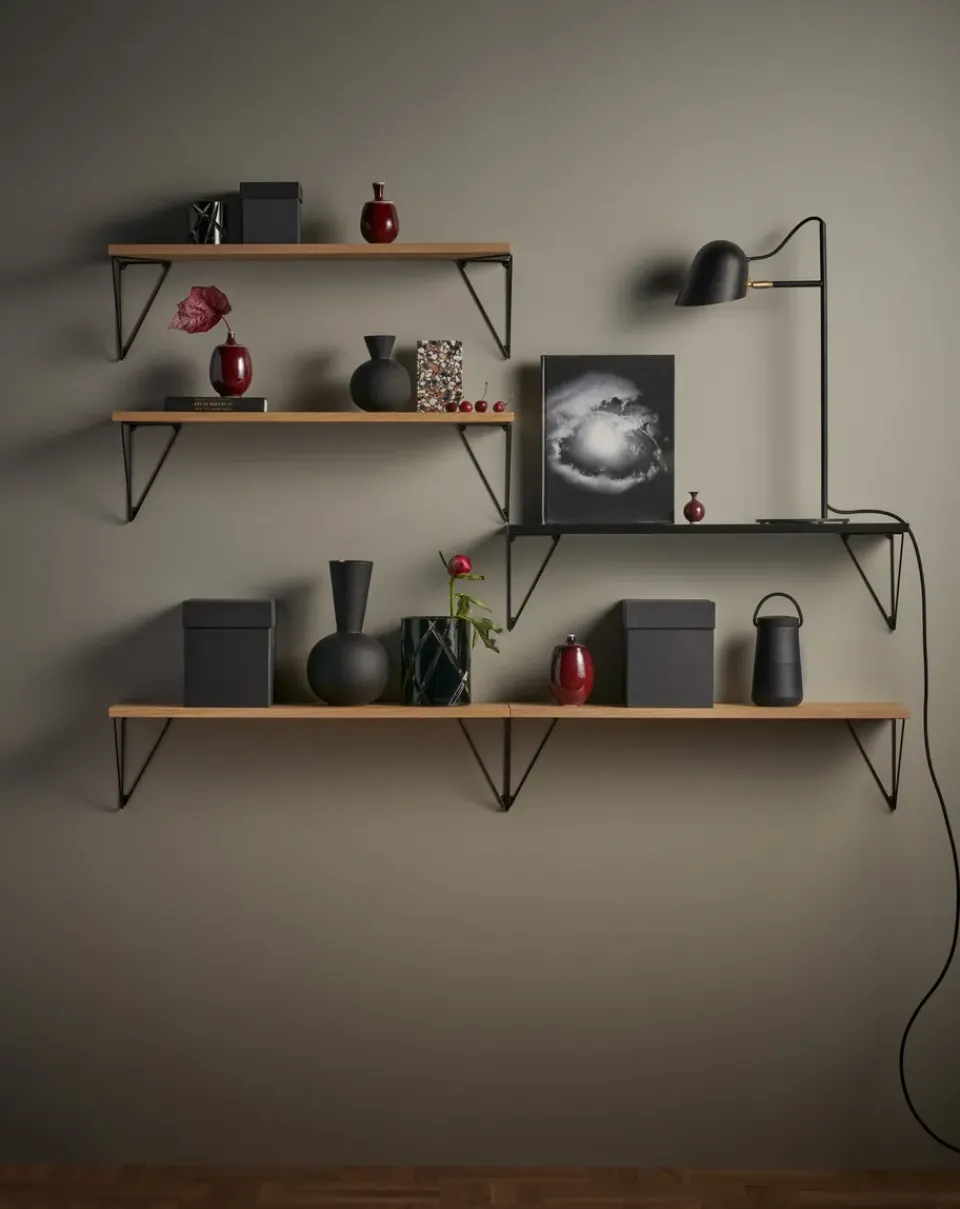Maze Shelves & Shelving Systems*Pythagoras shelf, walnut Brown