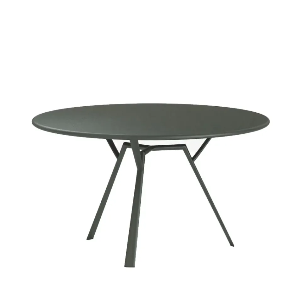 Fast Table For Outdoor Use*Radice Quadra Round table, Metallic Grey