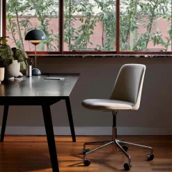 &Tradition Office Chairs*Rely HW31 office chair, Fabric re-wool 718 , black base Grey