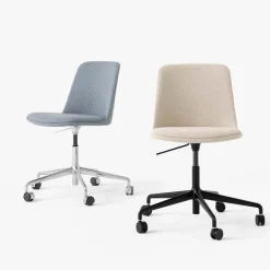 &Tradition Office Chairs*Rely HW31 office chair, Hallingdal 200-aluminium base White