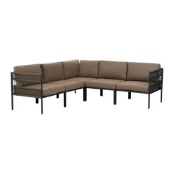 Brafab Garden Sofas & Garden Benches*Reno sofa module, -raw peanut, middle section Black
