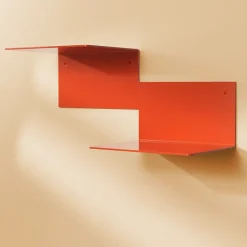 Warm Nordic Shelves & Shelving Systems*Repeat shelf, Rusty , right Red