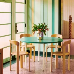 HAY Dining Tables*Rey dining table Ø128 cm, golden Yellow