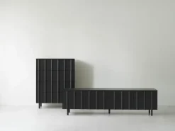 Normann Copenhagen Dressers & Sideboards*Rib dresser 4 drawers, Soft Black