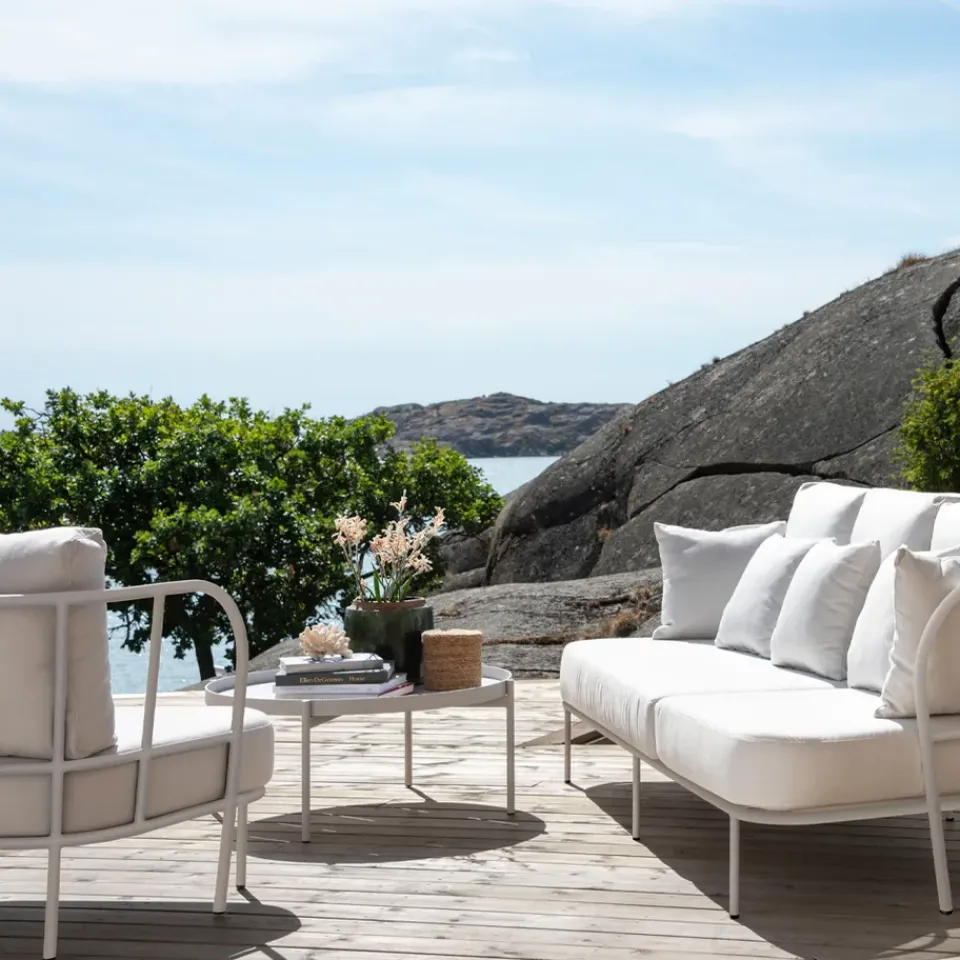 Skargaarden Table For Outdoor Use|Outdoor Lounge Furniture*Saltö coffee table, Light , small Grey
