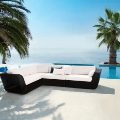 Cane-line Garden Sofas & Garden Benches|Outdoor Lounge Furniture*Savannah modular sofa, , corner Black