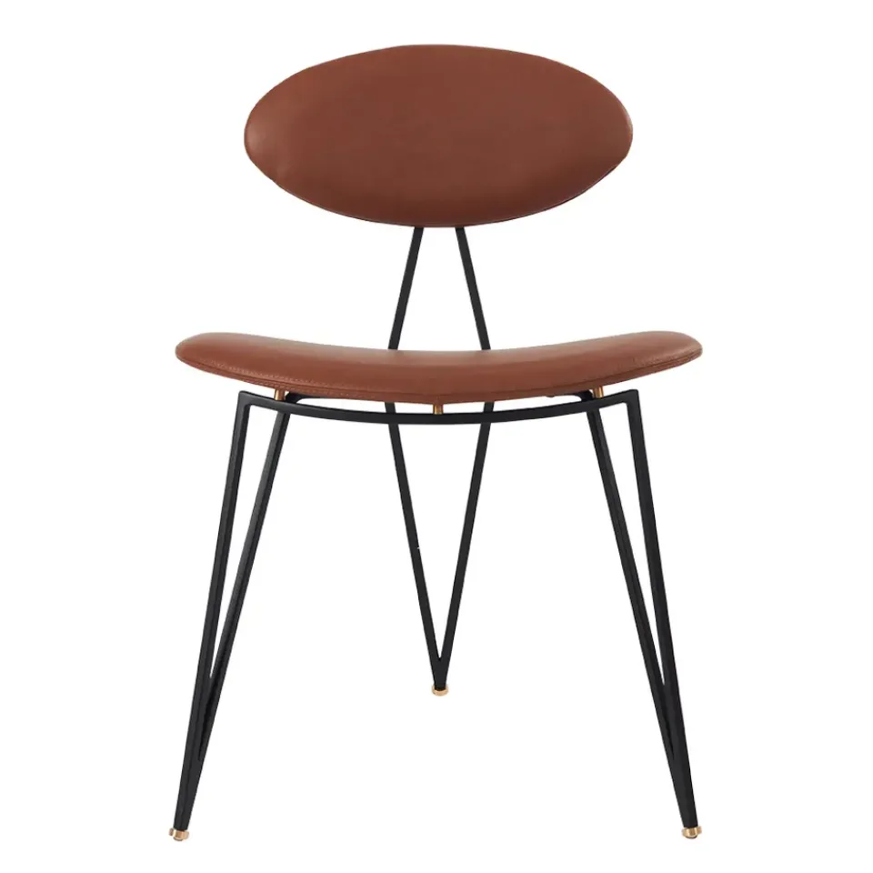AYTM Chairs*Semper chair, Black-cognac BrownBlack
