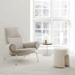 Fredericia Furniture Sitting Poufs*Sequoia ottoman, Hallingdal 110 Grey