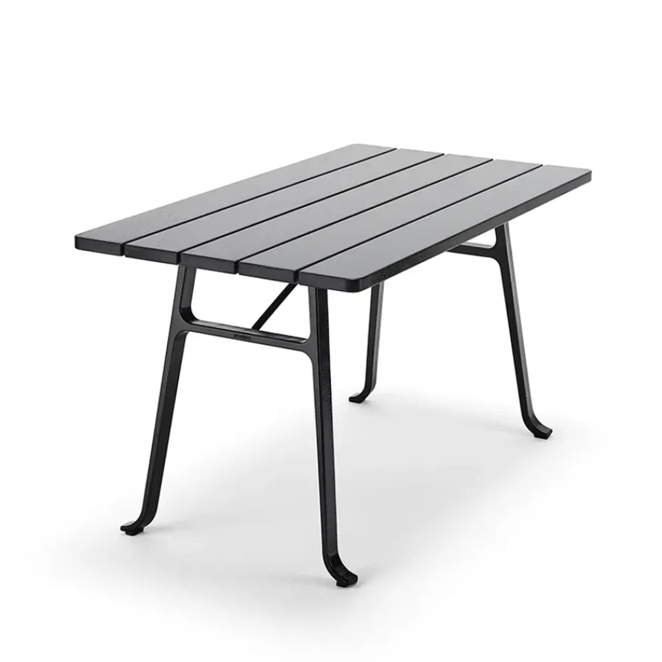 Byarums bruk Table For Outdoor Use*Seriff table, Mahogany glaze, stand Black