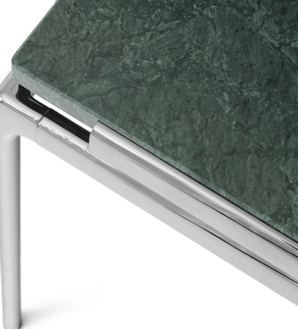 &Tradition Coffee Tables*Sett LN13 coffee table, Verde guatemala-dark chrome Green