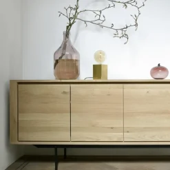 Ethnicraft Dressers & Sideboards*Shadow sideboard, Oak-Wax oil 2 doors 3 drawers Beige