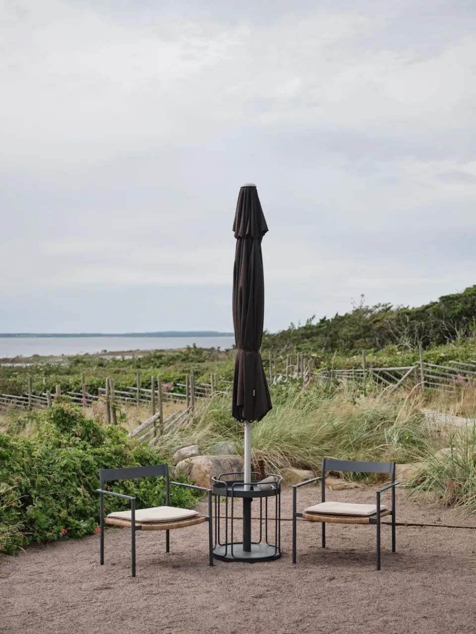 Brafab Sun Protection*Shady side table and parasol base, Anthracite Grey