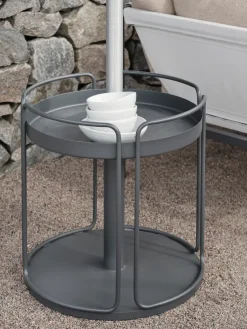 Brafab Sun Protection*Shady side table and parasol base, Zin Red