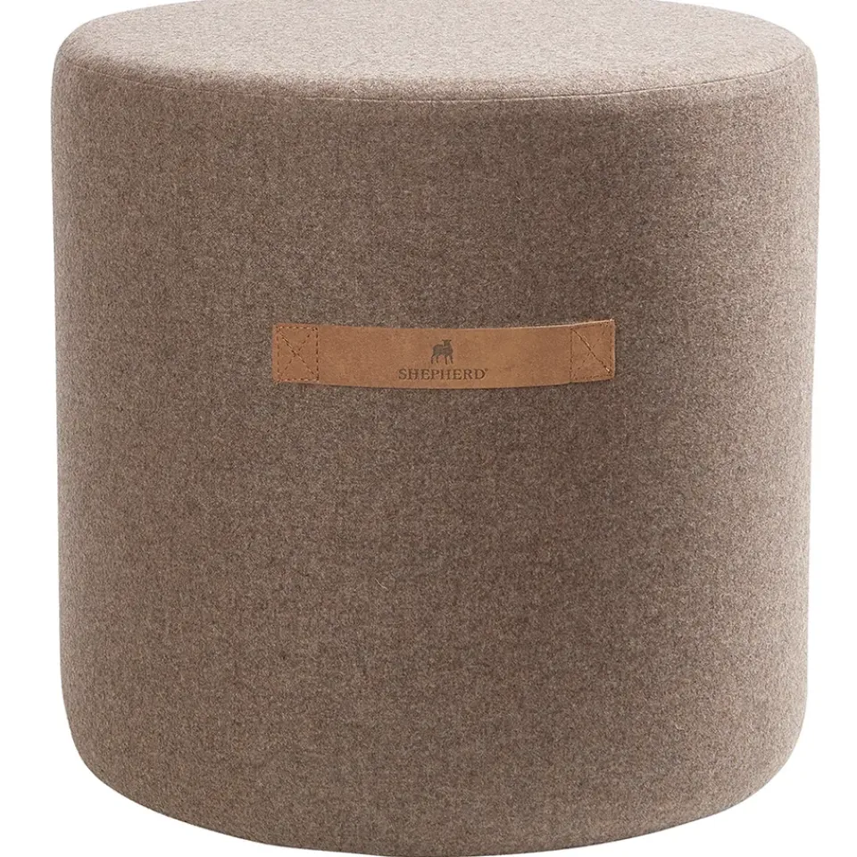 Shepherd of Sweden Sitting Poufs*Shepherd sit pouf Sara 40 cm, Cappuccino Brown