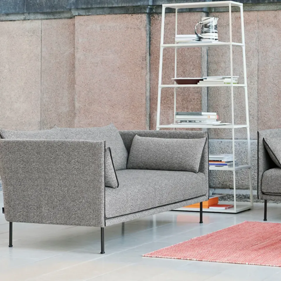 HAY Sofas*Silhouette 3-seater sofa, Linara 142 cognac-chrome legs Brown