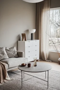 1898 Sofas*Sjövik sofa, Bern 0341-white-oiled oak, 2,5-seater Beige