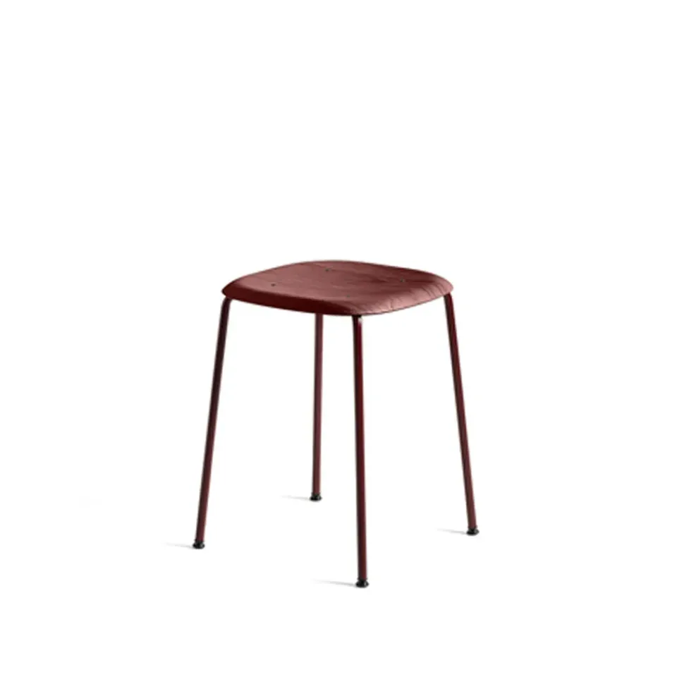 HAY Stools*Soft Edge 70 stool, Fall , fall steel frame Red