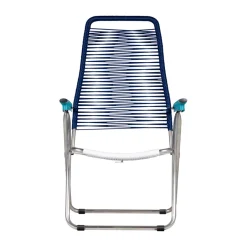 Fiam Seating*Spaghetti sun lounger with footrest, Multi-blue BlueMulti