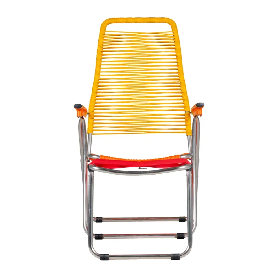 Fiam Seating*Spaghetti sun lounger with footrest, -yellow Multi