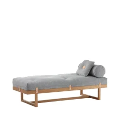 A2 Day Beds & Chaises|Sofas*Stay day bed, Fabric . body in oiled oak Grey