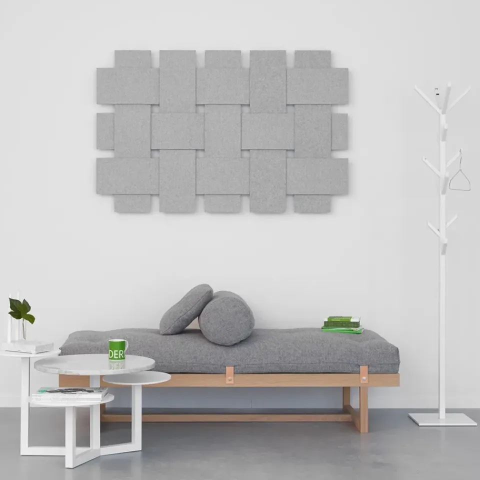 A2 Day Beds & Chaises|Sofas*Stay day bed, Fabric . body in whiteoiled oak Grey