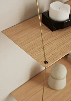 Woud Shelves & Shelving Systems*Stedge wall shelf 80 cm, Oak Beige