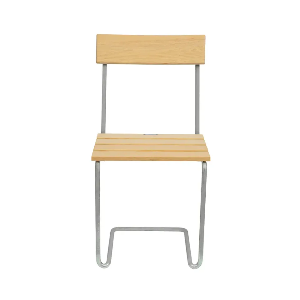 Grythyttan Stålmöbler Seating|Balcony Furniture*Stol 1 chair, Pine oil-hot-dip galvanized Beige