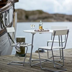 Grythyttan Stålmöbler Seating|Balcony Furniture*Stol 1 chair, Pine oil-hot-dip galvanized Beige