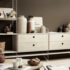 String String Shelves|Dressers & Drawer Units*cabinet with drawers, , 78x30 cm White