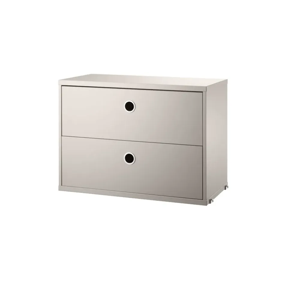 String String Shelves|Dressers & Drawer Units*cabinet with drawers, , 58x30 cm Beige