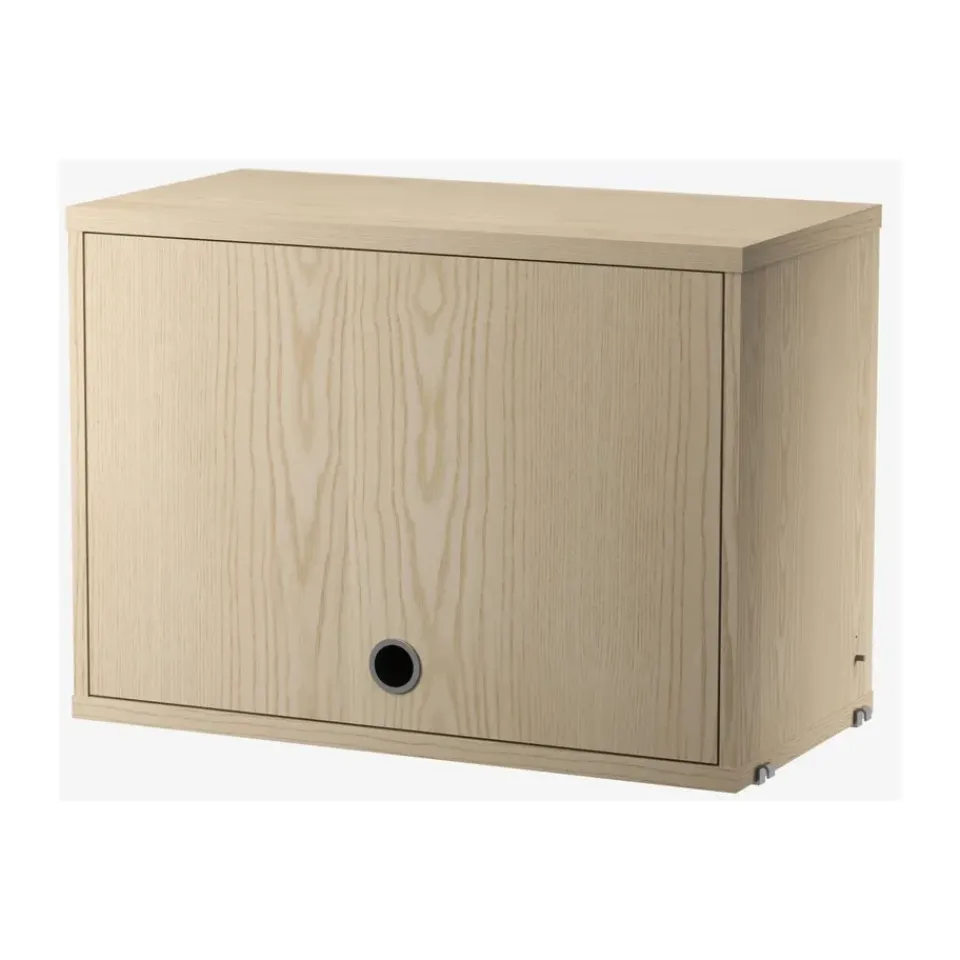 String String Shelves|Display & Glass Cabinets*cabinet with flip door, Ash, 58x30 cm Beige
