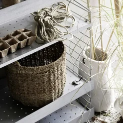 String Shelves & Shelving Systems|String Shelves*Outdoor shelf, Galvanized-58x30 cm-high edge Grey