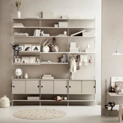 String String Shelves|Shelves & Shelving Systems*shelf, , 58x20 cm, 3-pack Beige