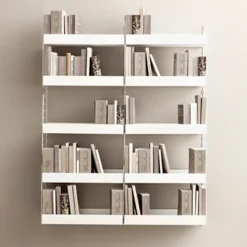 String String Shelves*shelf metal, , 78x20 cm, low edge Black