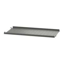 String String Shelves|Shelves & Shelving Systems*shelf metal, Dark , 58x30 cm, low edge Grey