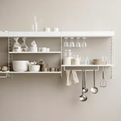 String String Shelves*shelf metal, , 58x20 cm, high edge White