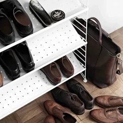 String String Shelves|Shoe Racks*shoe rack metal, , 78x30 cm White