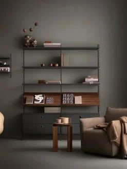 String String Shelves|Shelves & Shelving Systems*wall panels, Dark , 75x30 cm, 2-pack Grey