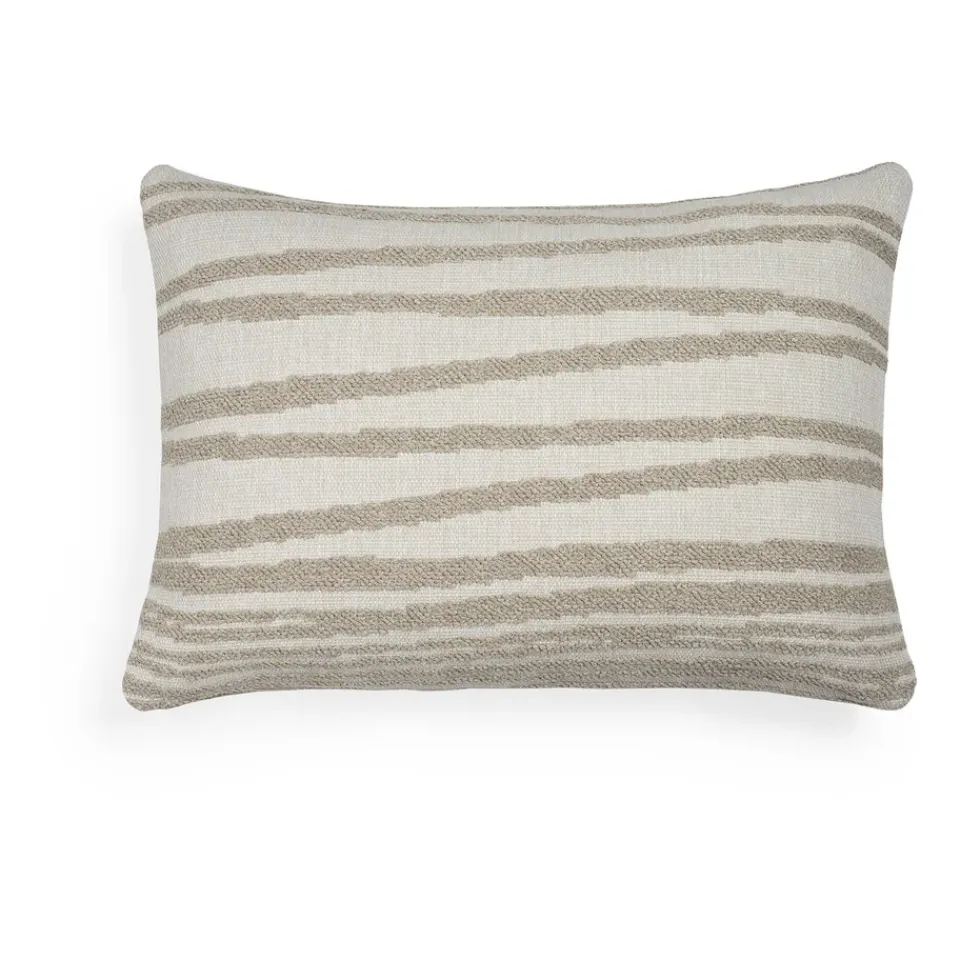 Ethnicraft Garden Details & Accessories*Stripes outdoor pillow 40x60 cm, Lumbar Beige