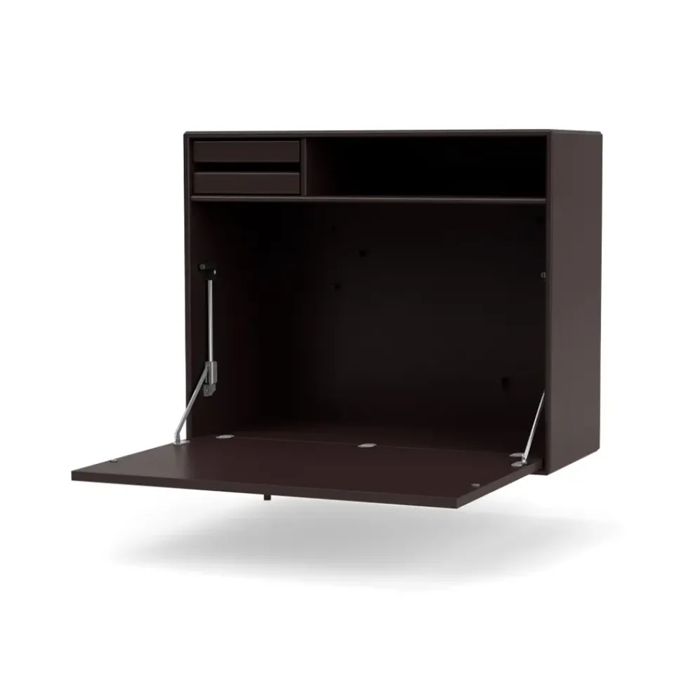 Montana Desks*STUDIO desk, wall hung, Balsamic 160 Brown